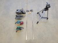 (4) Corded Sanders, (2) Clamps and Tripod