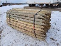 (180) 2 Inch - 3 Inch X 7 Ft Treated Posts