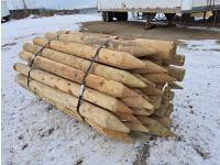 (35) 6 Inch - 7 Inch X 7 Ft Treated Posts