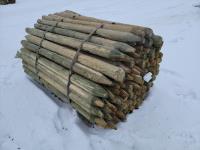 (115) 3-4 Inch 6 Ft Treated Posts