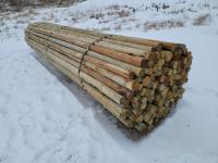 (150) 2-3 Inch 16 Ft Treated Fence Rails