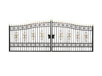 TMG Industrial MG20 20 Ft Bi-Parting Deluxe Wrought Iron Ornamental Gate