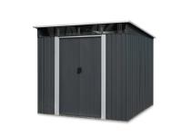 TMG Industrial MS0608P 6 Ft X 8 Ft Galvanized Metal Pent Shed