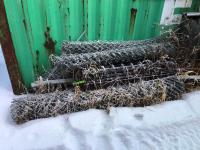Qty of 8 Ft and 6 Ft Chainlink Fence and 5 Ft Rebar Wire