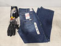 Womens Ariat FR Work Jeans and (2) Pairs of Gloves