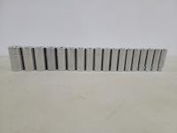 Gray Tools 18 Piece 1/2 Inch Drive 6 PT Metric Deep Sockets