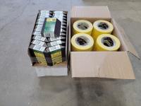 Qty of 3M Sanding Sponges and (36) Rolls of 3M Yellow Masking Tape