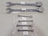 (6) Proto Anti-Slip Reversible Ratcheting Wrenches