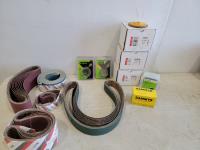 Qty of Sanding Belts, Flap Discs, Carbine Cutter and Rod Anchors