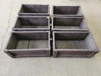 (6) Handmade Wooden Storage Boxes