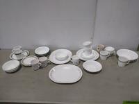 Qty of Corelle Dishes and Pyrex Mugs