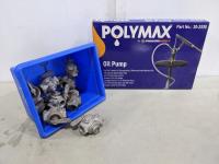 (10) Low Pressure Valves and Polymax 5 Gallon Transfer Pump