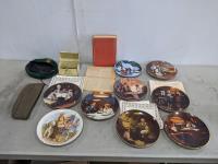 Qty of Antique Items and Collectible Plates