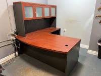 Office Desk w/ Top Cabinet