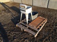 Antique Washing Machine W/ Bins