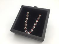 Platinum Plated Red Ruby Bracelet