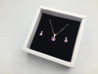 Purple Sapphire 2 Piece Jewellery Set