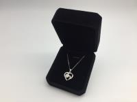 1.0Ct Moissanite Diamond Heart Necklace