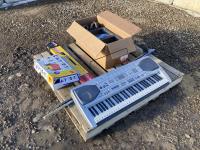 (1) Electronic Keyboard & Quantity of Recreational Items