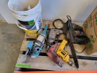 Qty of Power Tools, Safety Glasses and Grinder Discs