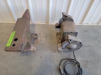 Anvil and 6 Inch Bench Grinder