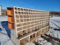 Double Sided Wooden Bolt Bin