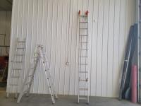 11 Ft Aluminum Extension Ladder, 8 Ft Aluminum Ladder and 20 Ft Aluminum Extension Ladder