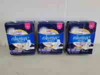 (3) Bags of Maxi Pads