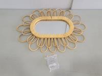 Rattan Wall Decor Mirror