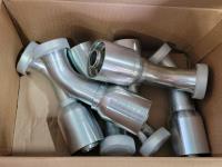 (6) 1-1/4 Inch Eaton Aeroquip Hydraulic Fittings