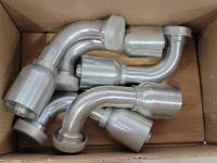 (5) 1 Inch Eaton Aeroquip Hydraulic Fittings