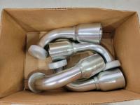 (4) 1-1/4 Inch Eaton Aeroquip Hydraulic Fittings