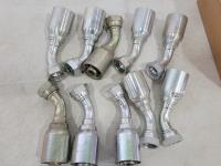 (10) 1-1/4 Inch Eaton Aeroquip Hydraulic Fittings