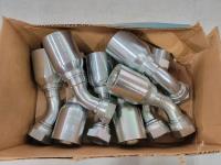 (8) 1-1/4 Inch Eaton Aeroquip Hydraulic Fittings