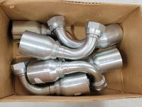 (6) 1-1/4 Inch Eaton Aeroquip Hydraulic Fittings