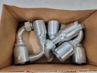 (6) 1-1/4 Inch Eaton Aeroquip Hydraulic Fittings