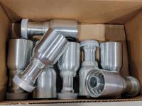 (8) 1-1/4 Inch Eaton Aeroquip Hydraulic Fittings