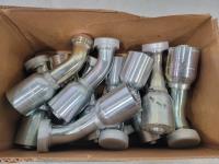 (12) 1 Inch Eaton Aeroquip Hydraulic Fittings