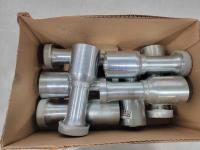 (8) 1-1/4 Inch Eaton Aeroquip Hydraulic Fittings