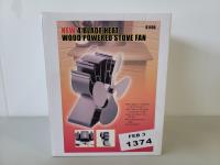 4 Blade Heat Powered Wood Stove Fan