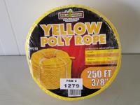 3/8 Inch Yellow Poly Rope