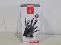 Kitchen King 8 Piece Black Knife Set