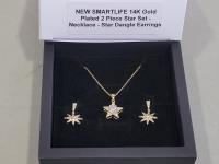 Smartlife 14K Gold Plated 2 Piece Star Set