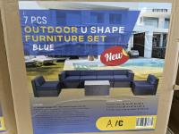 7 Piece Outdoor U-Shaped Furniture Set