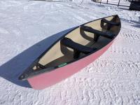 Pelican 15.5 Ft Canoe and Metal Outrigger with Cooler Holders