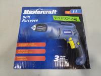 Mastercraft Corded 3/8 Inch Keyless Chuck Drill