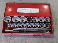 21 Piece 1 Inch Drive Socket Wrench Set