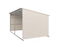 TMG Industrial MS1220L 12 Ft X 20 Ft Galvanized Metal Livestock Shed