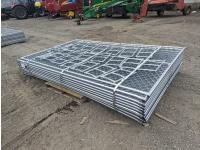 (20) 10 Ft X 6 Ft Galvanized Chain Link Site Fence