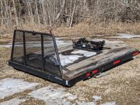 8 Ft X 10 Ft Truck Deck with Headache Rack and 5TH Wheel Hitch